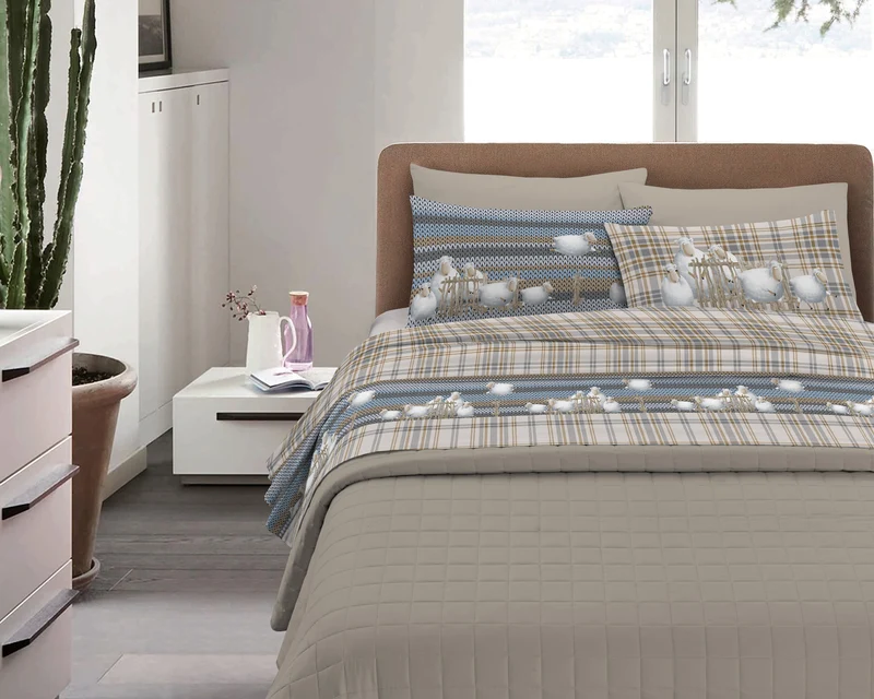 Completo Letto in Flanella Calda e Morbida Anti-Pilling Il Gruppone