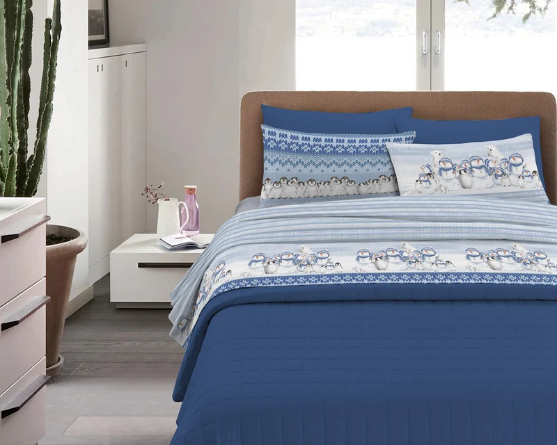 Completo Letto in Flanella Calda e Morbida Anti-Pilling Il Gruppone