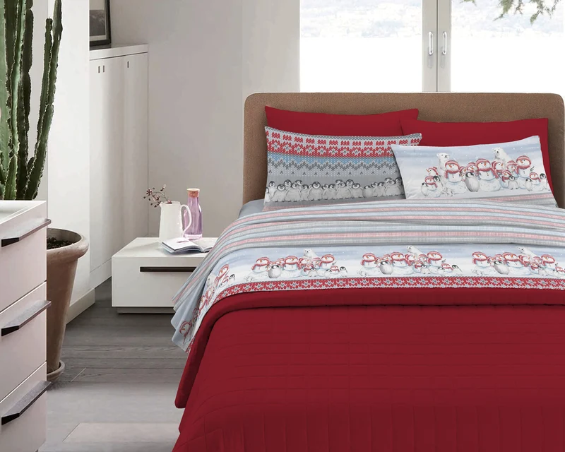 Completo Letto in Flanella Calda e Morbida Anti-Pilling Il Gruppone