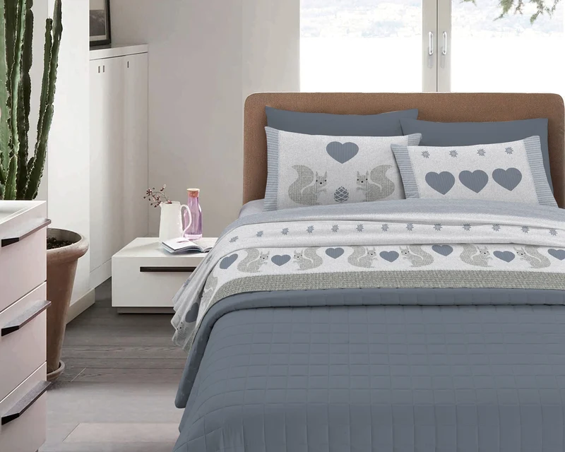 Completo Letto in Flanella Calda e Morbida Anti-Pilling Il Gruppone