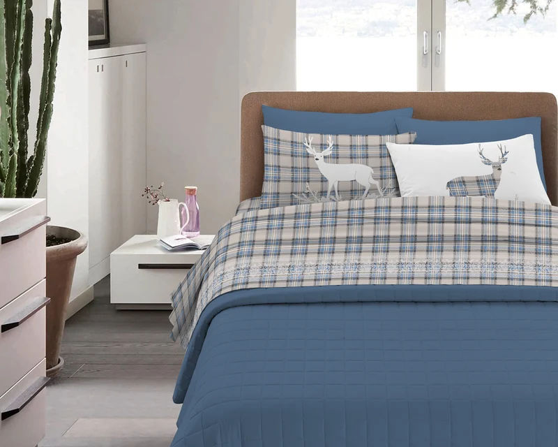 Completo Letto in Flanella Calda e Morbida Anti-Pilling Il Gruppone