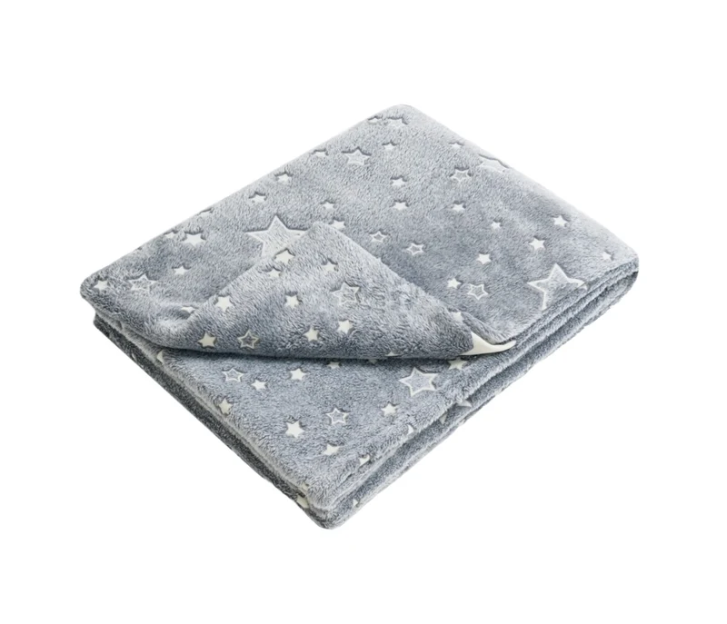 Coperta Night Glow in Pile 240 g/mq con Effetto Luminescente Il Gruppone