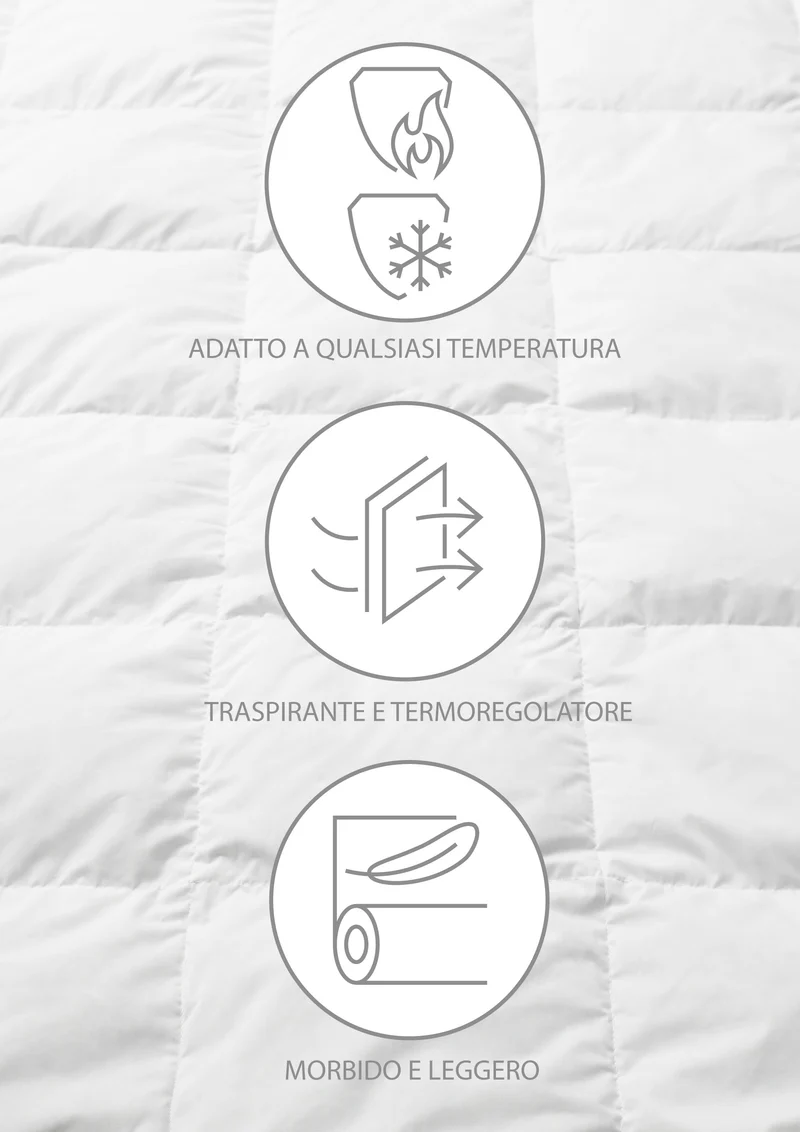 Piumino Invernale/Autunnale in Vera Piuma d’Oca 90/10 320 g/mq Il Gruppone