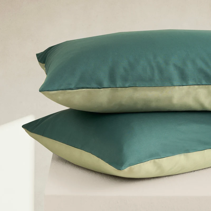 Federa in Puro Cotone Doubleface - Tortona Bicolor