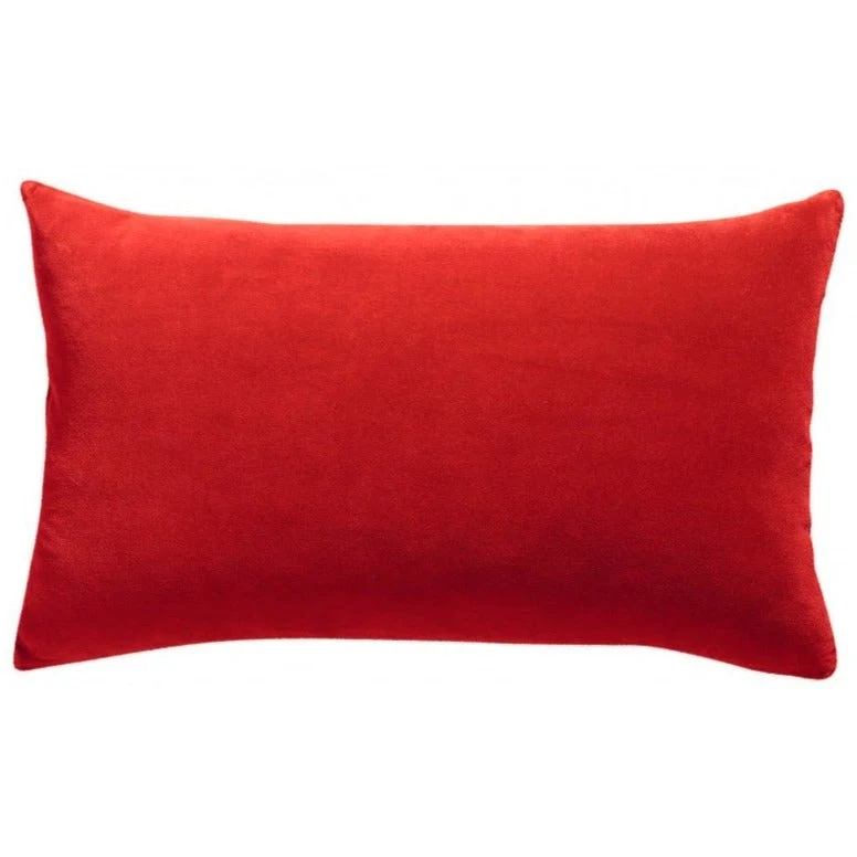 Cuscino in Velluto e Cotone Chambray Tinta Unita - Elise