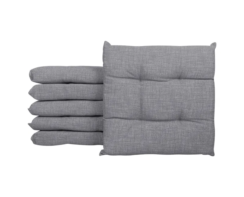 Set Cuscini per Sedia Imbottiti 6 cm con Lacci 4 Punti in Cotone 40x40 Made in Italy Il Gruppone