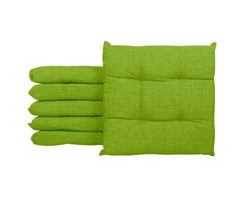 Set Cuscini per Sedia Imbottiti 6 cm con Lacci 4 Punti in Cotone 40x40 Made in Italy Il Gruppone