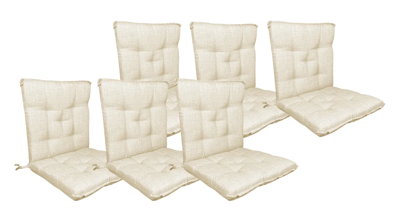 Set Cuscini per Sedia con Schienale ed Elastico 40x80 cm Il Gruppone