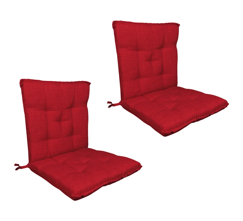 Set Cuscini per Sedia con Schienale ed Elastico 40x80 cm Il Gruppone