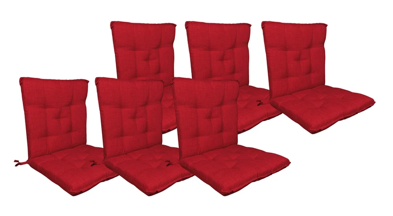 Set Cuscini per Sedia con Schienale ed Elastico 40x80 cm Il Gruppone