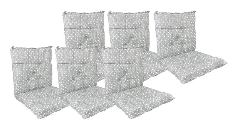 Set Cuscini per Sedia con Schienale ed Elastico 40x80 cm Il Gruppone