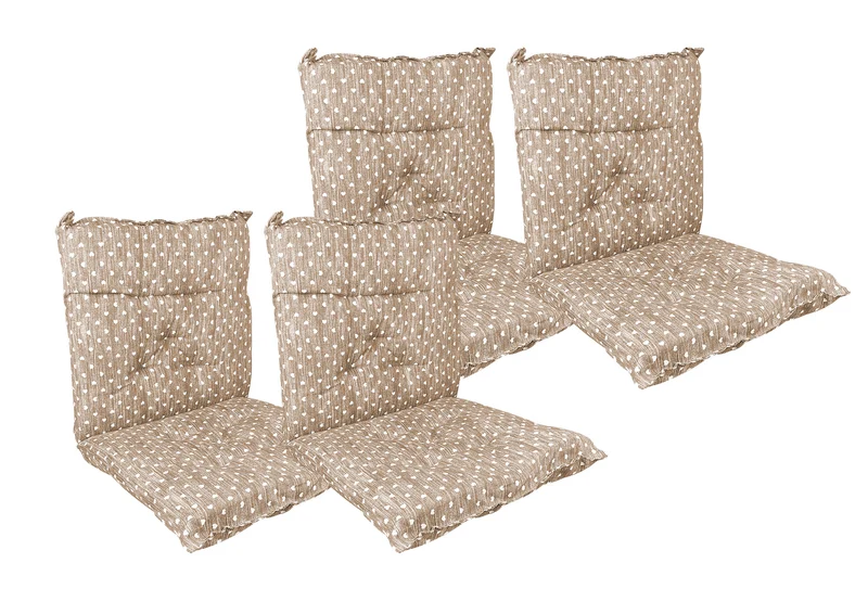 Set Cuscini per Sedia con Schienale ed Elastico 40x80 cm Il Gruppone
