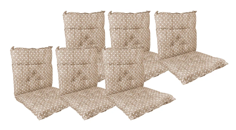 Set Cuscini per Sedia con Schienale ed Elastico 40x80 cm Il Gruppone