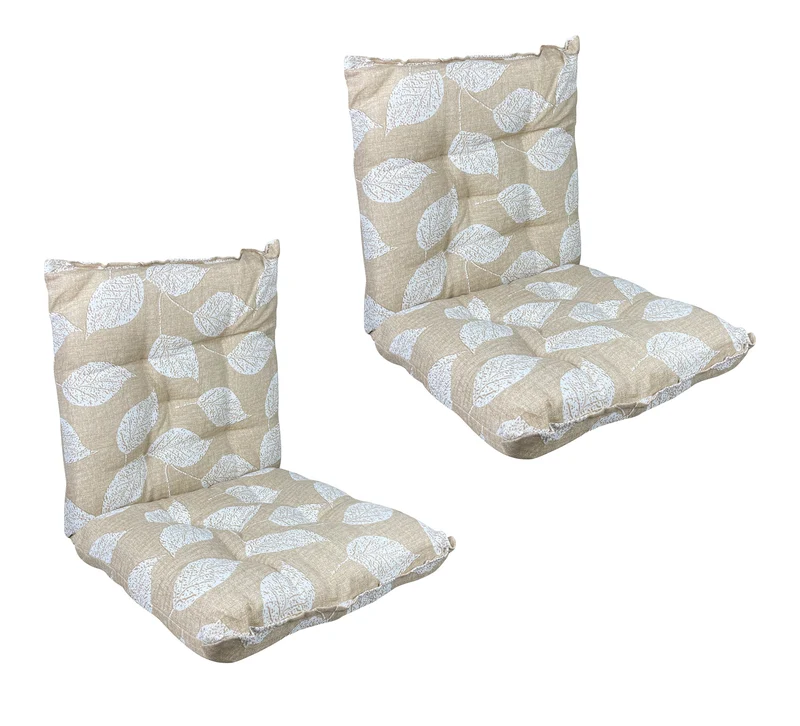 Set Cuscini per Sedia con Schienale ed Elastico 40x80 cm Il Gruppone