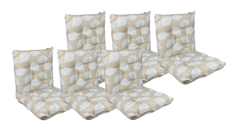 Set Cuscini per Sedia con Schienale ed Elastico 40x80 cm Il Gruppone