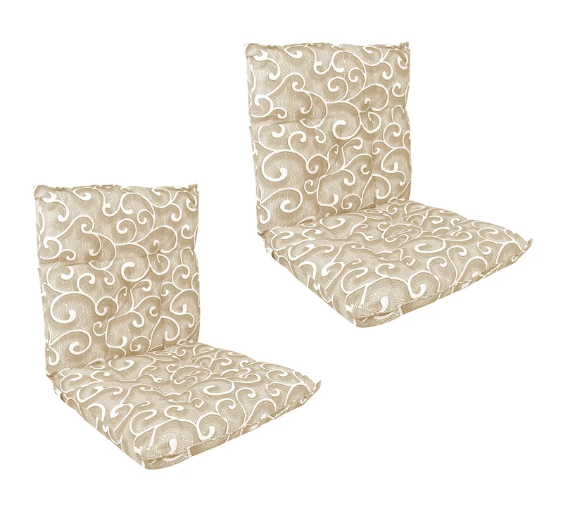 Set Cuscini per Sedia con Schienale ed Elastico 40x80 cm Il Gruppone