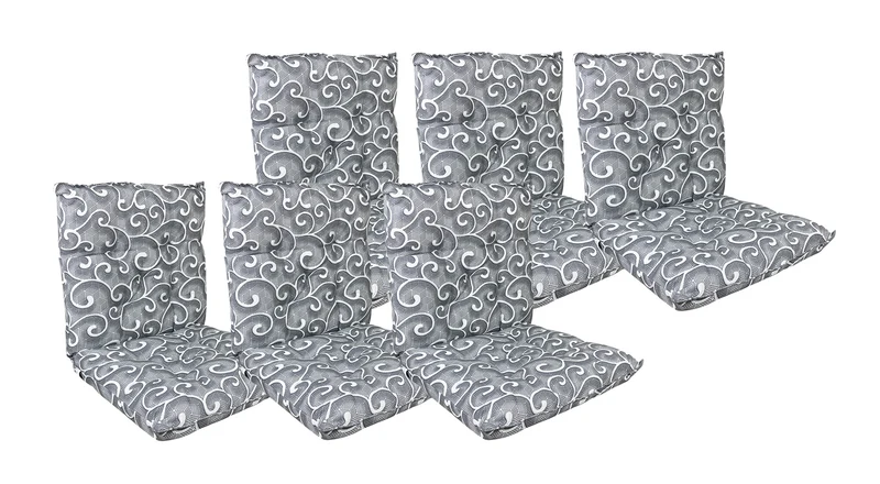 Set Cuscini per Sedia con Schienale ed Elastico 40x80 cm Il Gruppone