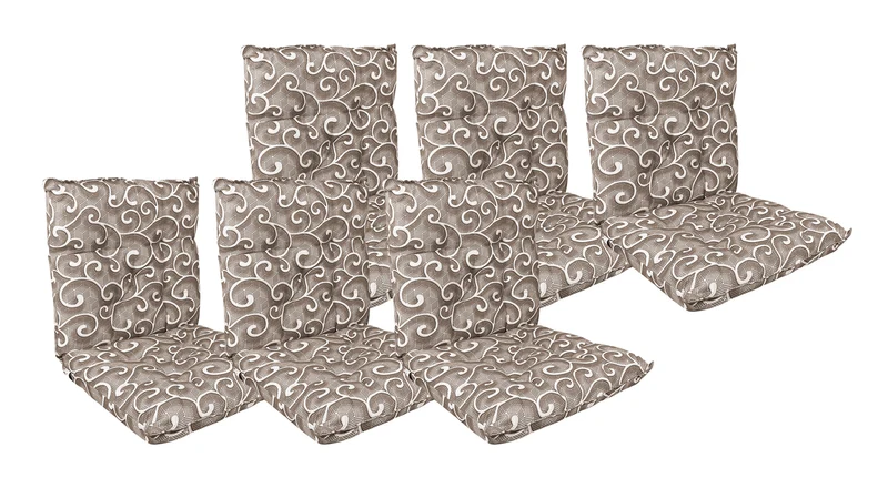 Set Cuscini per Sedia con Schienale ed Elastico 40x80 cm Il Gruppone