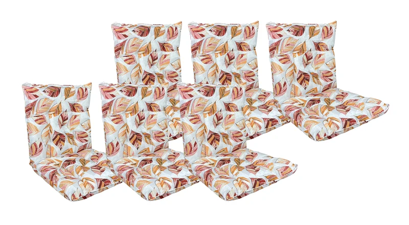 Set Cuscini per Sedia con Schienale ed Elastico 40x80 cm Il Gruppone
