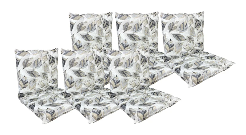 Set Cuscini per Sedia con Schienale ed Elastico 40x80 cm Il Gruppone