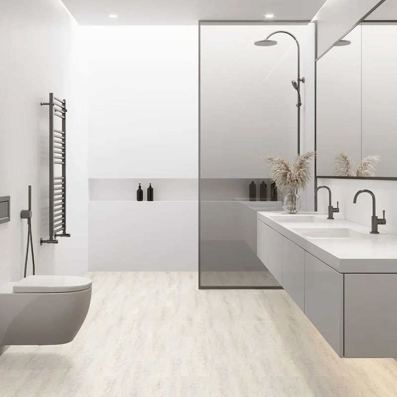 ML-DESIGN | Vinylboden Klick 10 Stück Klicksystem mit Belastungsklasse 34, 61 x 30,5 cm x 4,2 mm 1,86m² PVC Grau Zement Hell Bodenbelag Betonoptik
