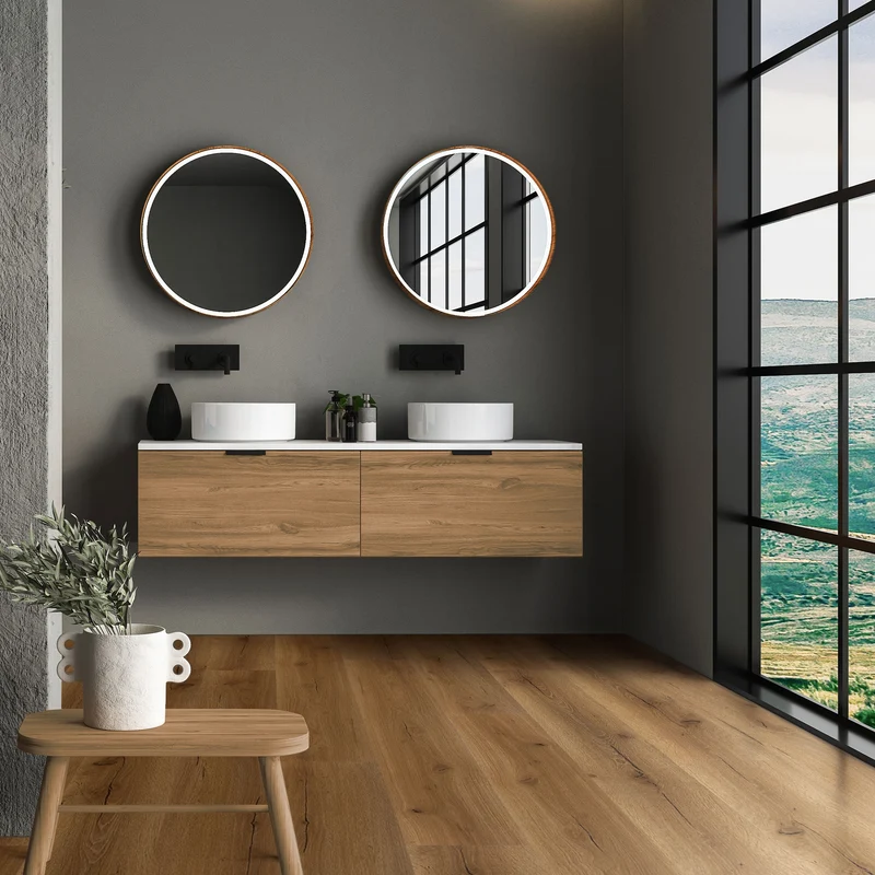 ML-DESIGN | Vinylboden Klick 21 Stück Klicksystem mit Belastungsklasse 34, 122 x 18 cm x 4,2 mm 4,62m² PVC Eiche Rustikal Holzoptik Bodenbelag