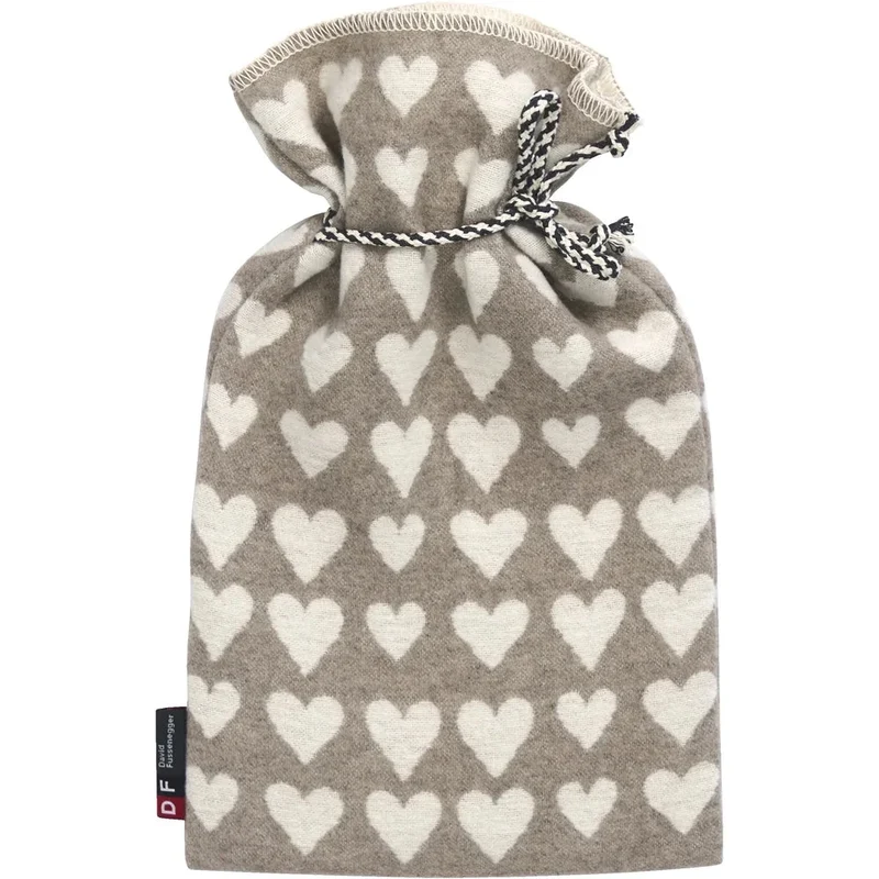 Borsa dell'acqua calda in Pile di Cotone fantasia - Hearts