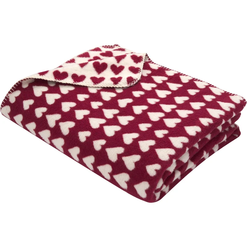 Coperta Invernale in Cotone - Hearts