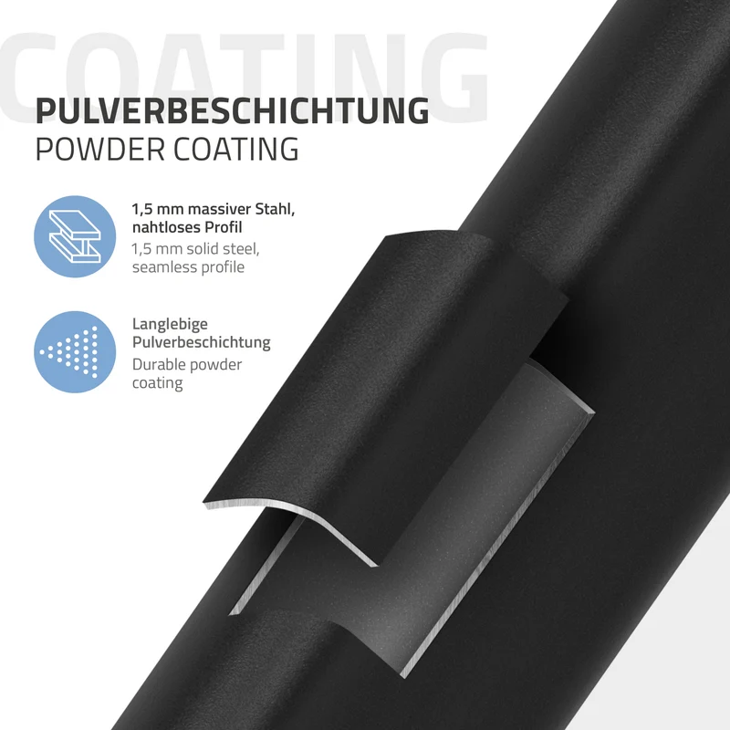 ML-DESIGN | Tischbeine 2er Set X-Form mit ovalem Profil 60x72 cm aus Stahl Schwarz Tischgestell Tischfüße Tischkufen für Esstisch & Schreibtisch