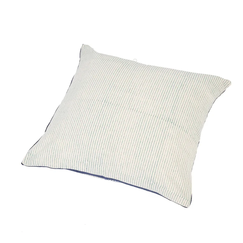 Federa cuscino Kantha scacchiera cotone
