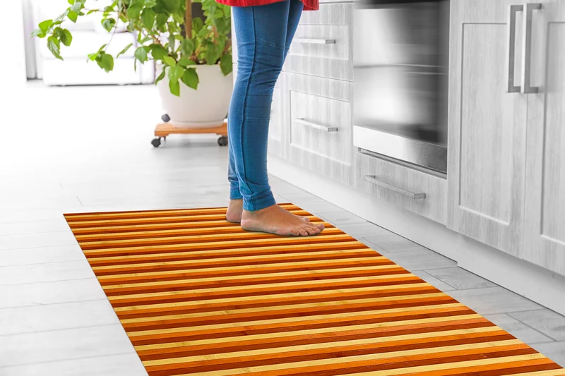 Tappeto passatoia made in Italy in Vero Bamboo Naturale 7 misure 7 colori