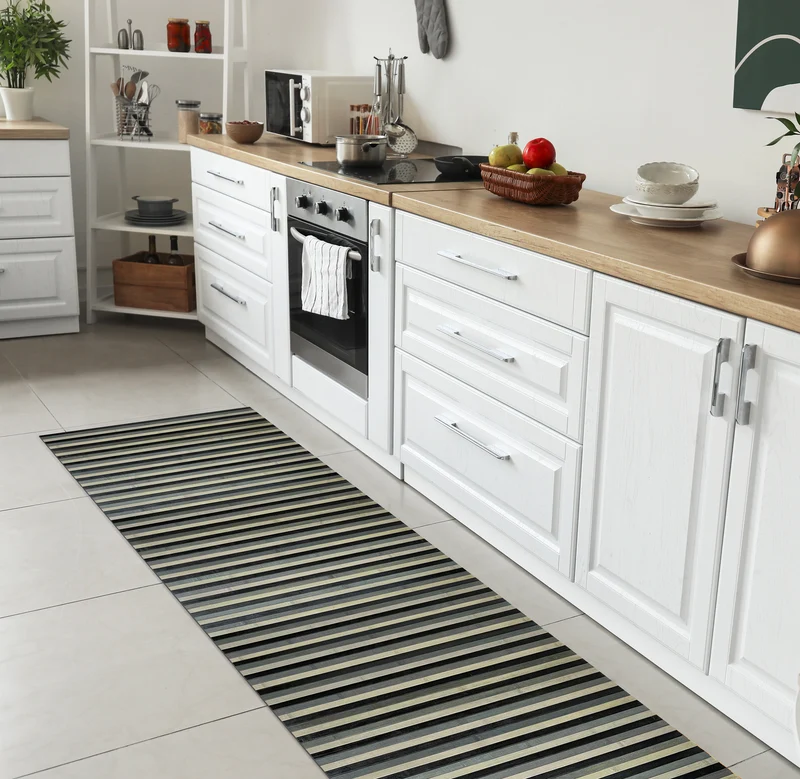 Tappeto passatoia made in Italy in Vero Bamboo Naturale 7 misure 7 colori