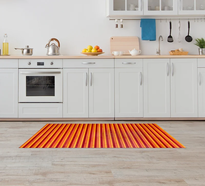 Tappeto passatoia made in Italy in Vero Bamboo Naturale 7 misure 7 colori