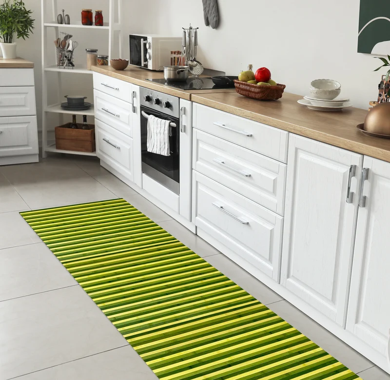 Tappeto passatoia made in Italy in Vero Bamboo Naturale 7 misure 7 colori