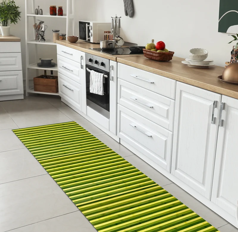 Tappeto passatoia made in Italy in Vero Bamboo Naturale 7 misure 7 colori