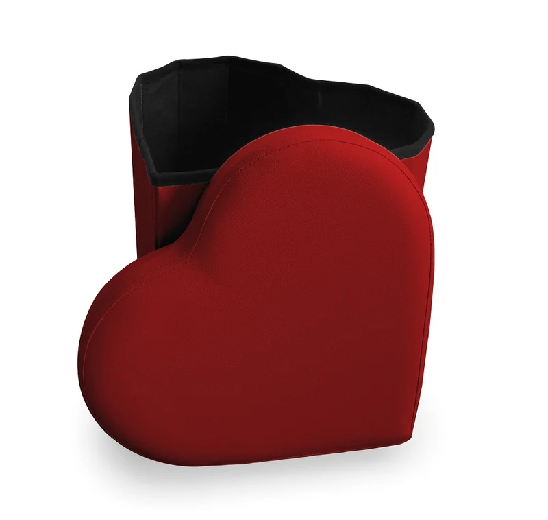 Pouf Contenitore a forma di cuore ecopelle Il Gruppone