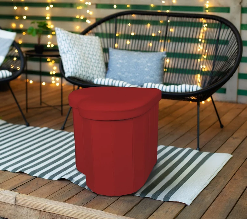 Pouf Contenitore a forma di cuore ecopelle Il Gruppone