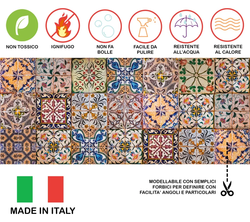 Paraschizzi Da Parete Cucina Pannello Adesivo Prodotto Italiano Con Inchiostro Il Gruppone