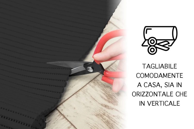 Passatoia Cucina Tappeto Multiuso H 65 Cm In Gomma Forata Morbido Antiscivolo