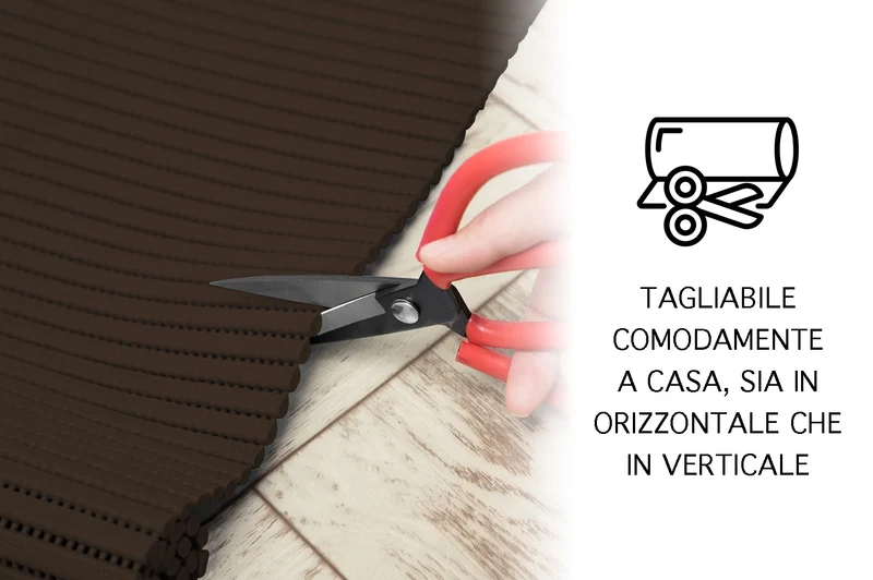 Passatoia Cucina Tappeto Multiuso H 65 Cm In Gomma Forata Morbido Antiscivolo