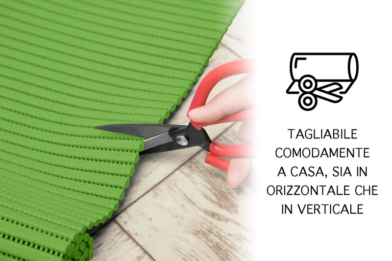 Passatoia Cucina Tappeto Multiuso H 65 Cm In Gomma Forata Morbido Antiscivolo
