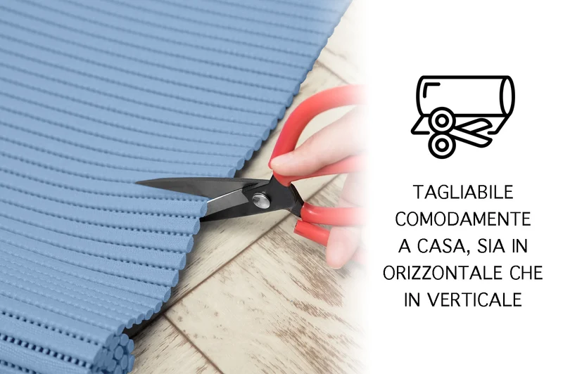 Passatoia Cucina Tappeto Multiuso H 65 Cm In Gomma Forata Morbido Antiscivolo