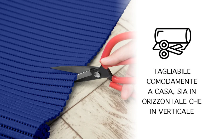 Passatoia Cucina Tappeto Multiuso H 65 Cm In Gomma Forata Morbido Antiscivolo