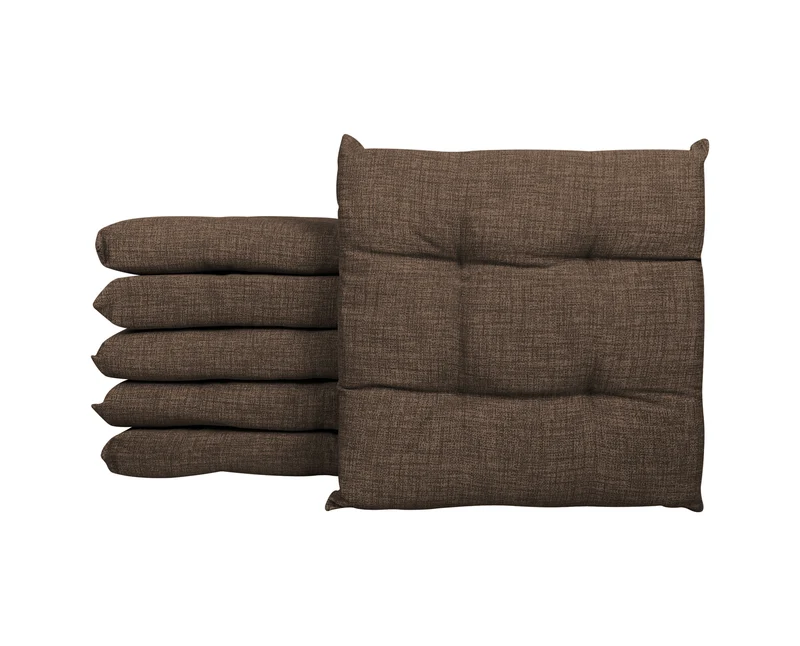 Set 6 Cuscini Imbottiti per Sedia 40x40 in Cotone con Lacci 4 Punti Made in Italy Il Gruppone