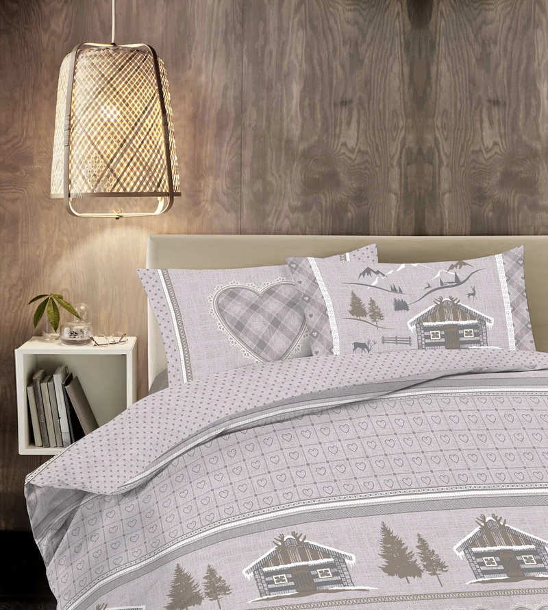 Parure Copripiumino in Cotone con Stampe Moderne Made in Italy Il Gruppone