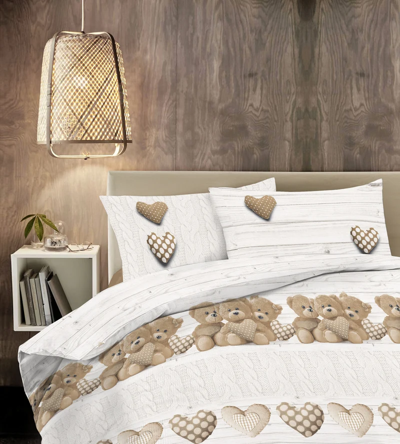 Parure Copripiumino in Cotone con Stampe Moderne Made in Italy Il Gruppone