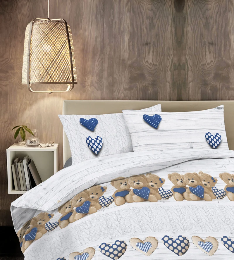Parure Copripiumino in Cotone con Stampe Moderne Made in Italy Il Gruppone