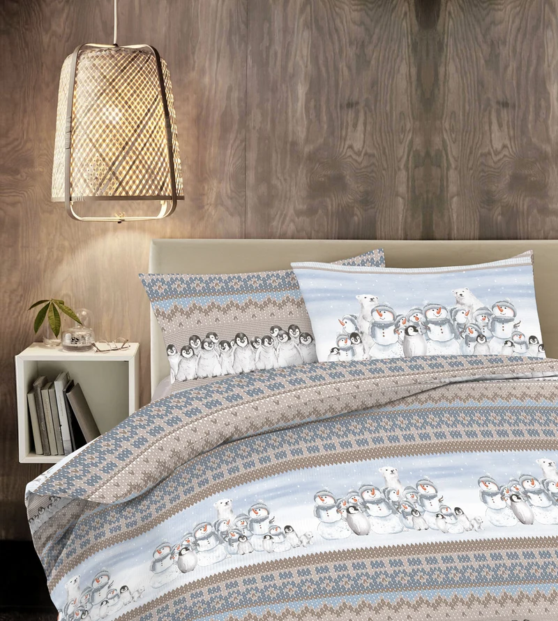 Parure Copripiumino in Cotone con Stampe Moderne Made in Italy Il Gruppone