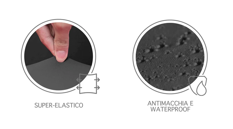 Copridivano Elasticizzato Antimacchia Antiscivolo Antigraffio Universale con Braccioli Sagomati Il Gruppone