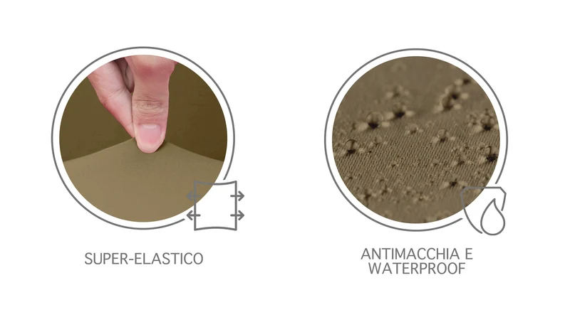Copridivano Elasticizzato Antimacchia Antiscivolo Antigraffio Universale con Braccioli Sagomati Il Gruppone